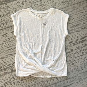 NWat Lou & Grey Twist Tie Linen Tee